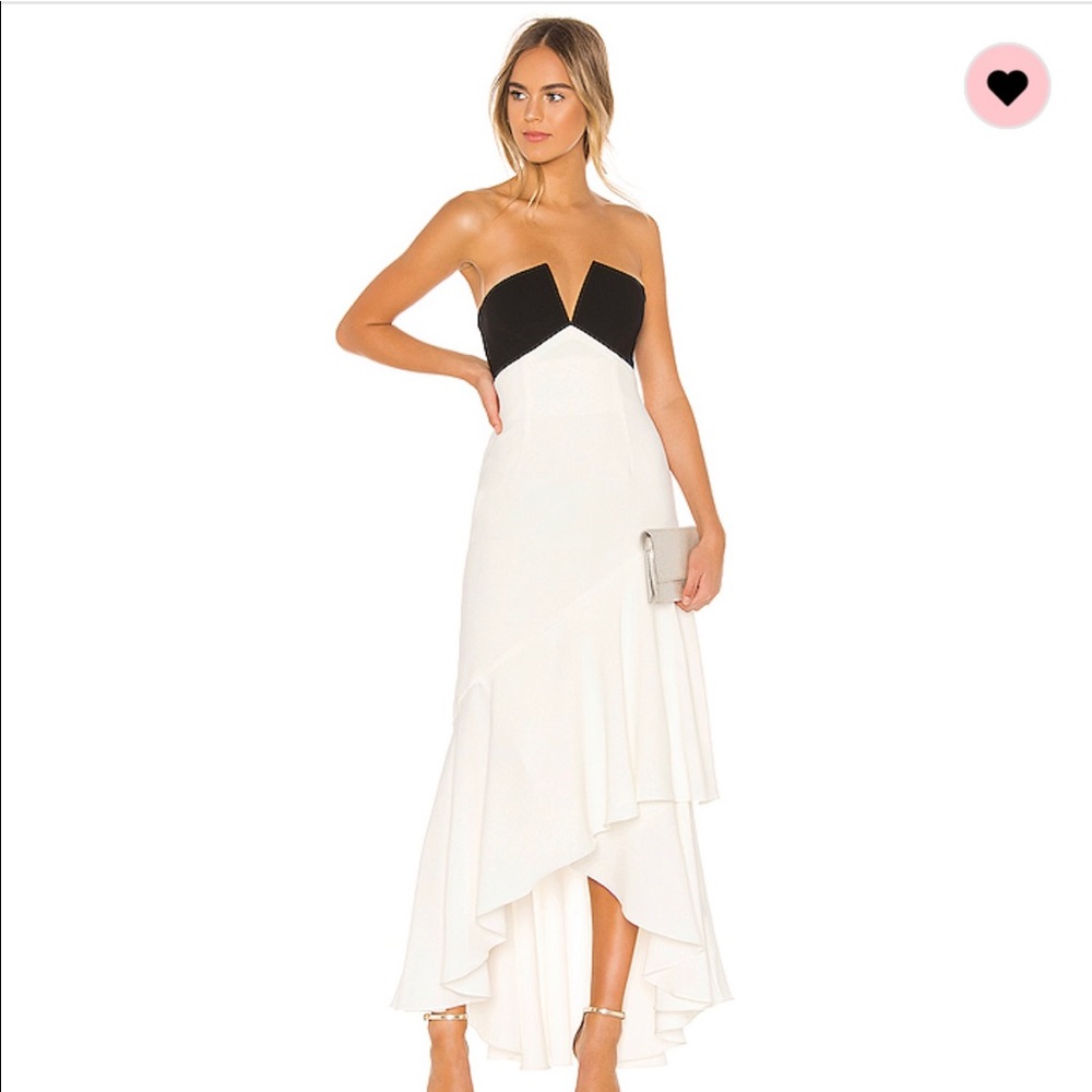 Strapless Ruffle Gown